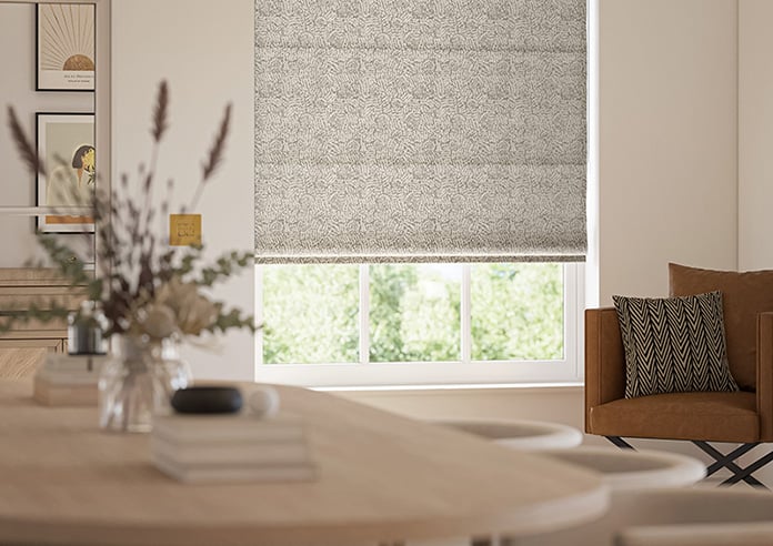 Rainfall, Cream - Motorised Roman Blind - Image 5